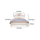 French Country Camel Back Headboard Standard Bed with Legs Bed Clearhalo 'Bedroom Furniture' 'Beds' 'furn' 'furn_beds' 'Furniture' 5505112