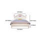 French Country Camel Back Headboard Standard Bed with Legs Bed Clearhalo 'Bedroom Furniture' 'Beds' 'furn' 'furn_beds' 'Furniture' 5505113