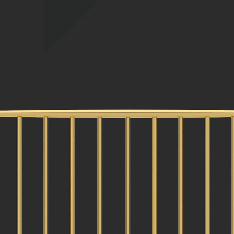 Modern Style Metal Slat Standard Bed with Rectangular Headboard Clearhalo 'Bedroom Furniture' 'Beds' 'furn' 'furn_beds' 'Furniture' 5505124