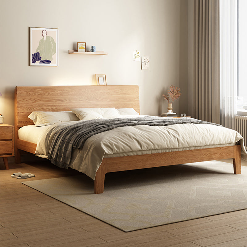 Letto standard a basso profilo standard scandinavo in legno massiccio