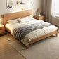 Letto standard a basso profilo standard scandinavo in legno massiccio