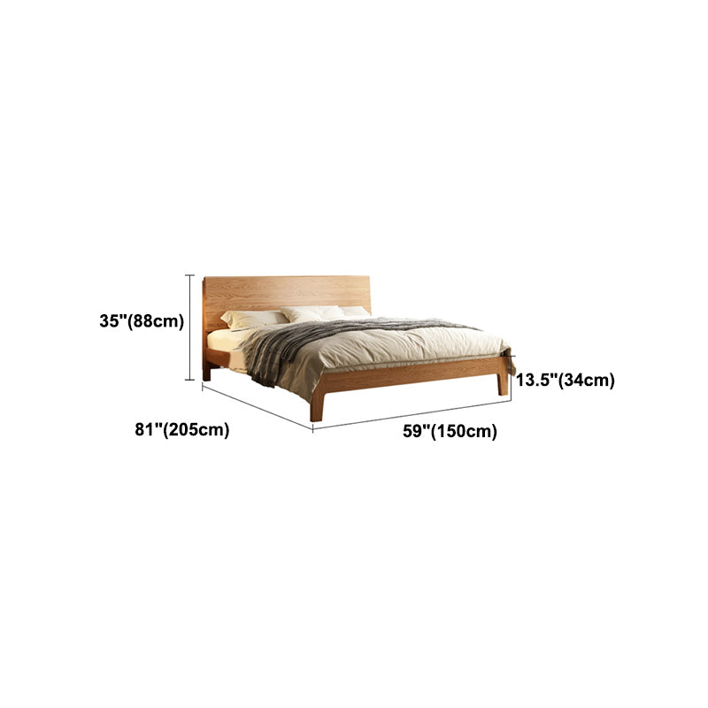 Letto standard a basso profilo standard scandinavo in legno massiccio