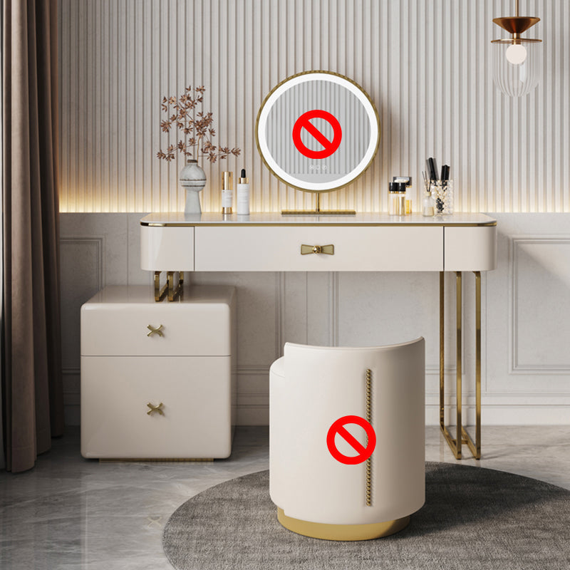 Table de bureau de vanité de maquillage glam