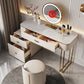 Glam Makeup Vanity Desk Table Slate Top Dressing Table with Drawer