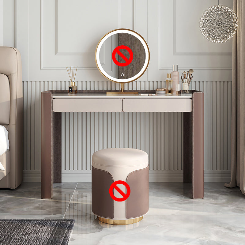 グラムスレートトップメイクアップバニティセット2ドロワーバニティメイクアップドレッシングテーブルセット