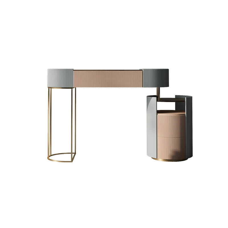 Hedendaagse houten make -up ijdelheid set glazen top ijdelheid kleedtafel