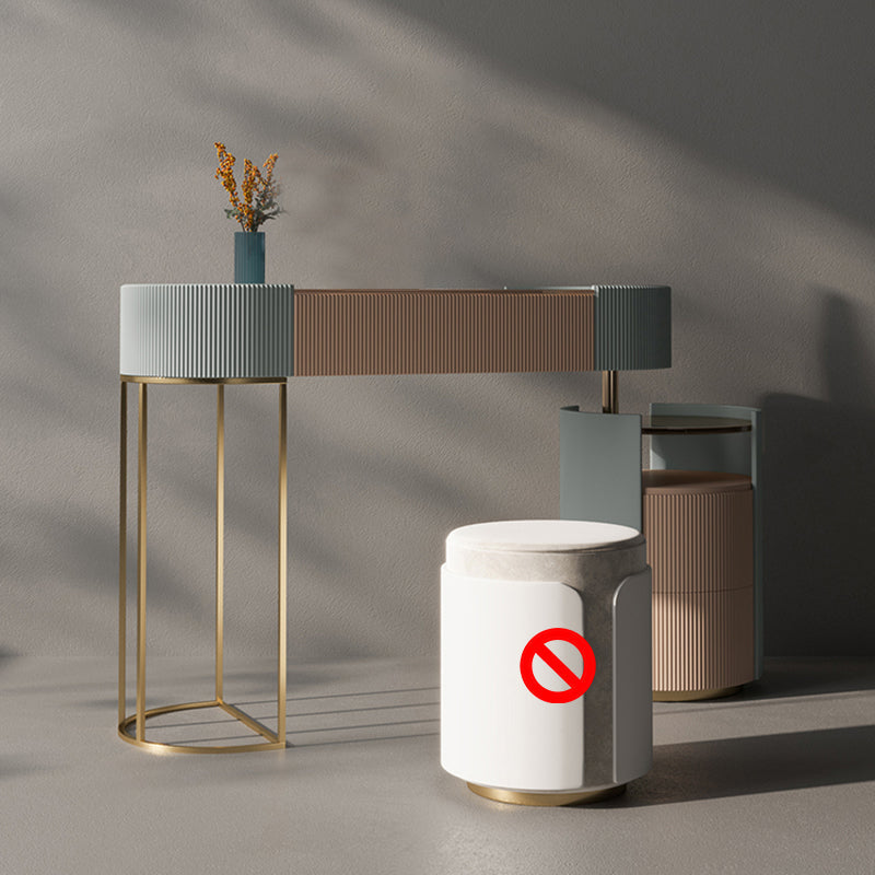 Hedendaagse houten make -up ijdelheid set glazen top ijdelheid kleedtafel