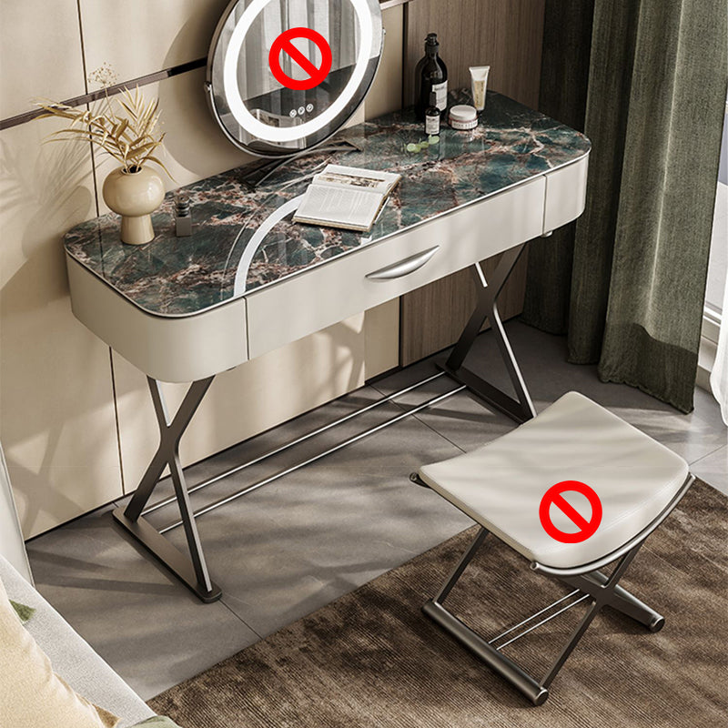 Table de maquillage de vanité en ardoise