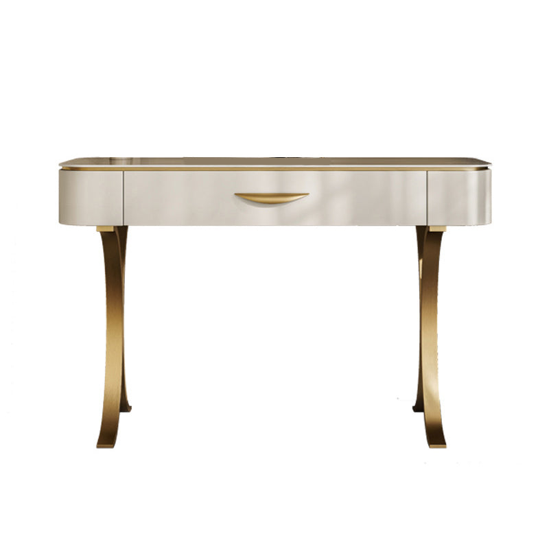 Leisteen bovenste ijdelheid make -uptafel set eigentijdse 1 ladekaptafel