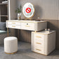 Glam Wood Make-up Vanity Slate Top Vanity Dressing Table with Drawer