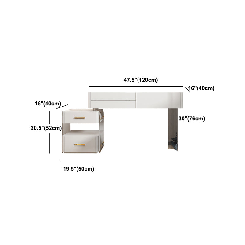 Zeitgenössisches Make -up Waschtischschiefer Top Eitelkeitsverkederstisch Set