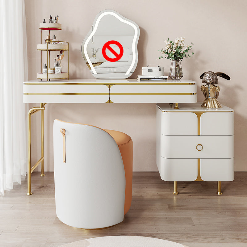 Ensemble de coiffeuse de vanité en bois