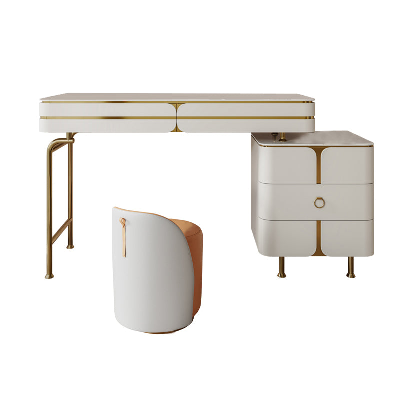 Ensemble de coiffeuse de vanité en bois