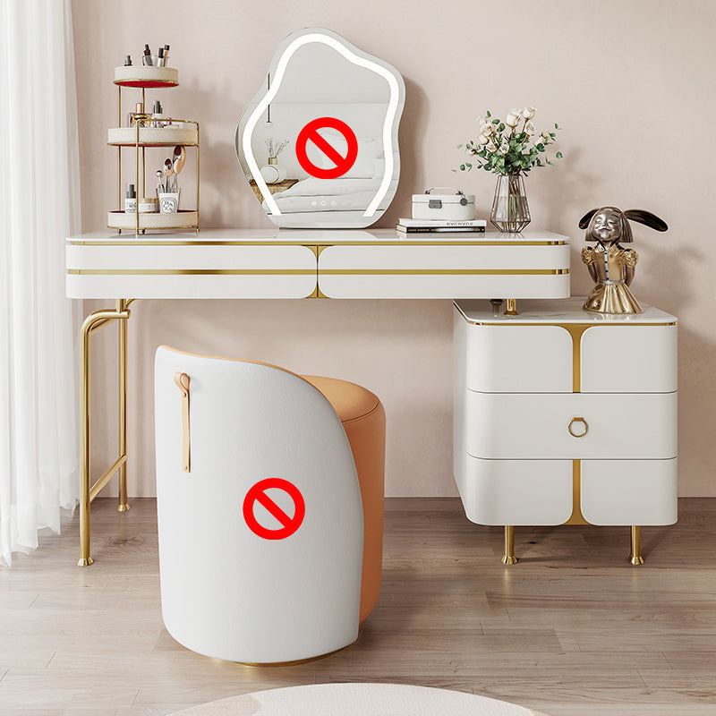 Ensemble de coiffeuse de vanité en bois