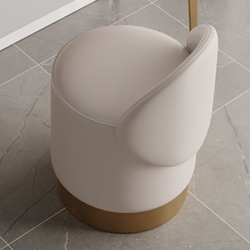 Tavolo da toeletta da toeletta da 2-cadder con trucco in pelle in pelle