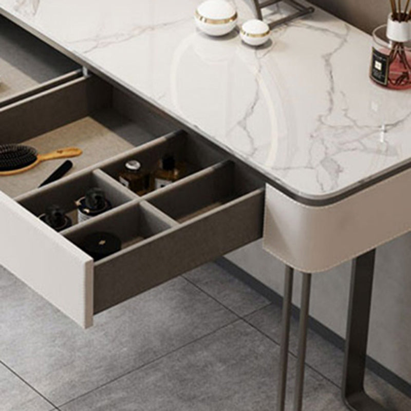 Tableau de vanité à double tiroirs moderne ensemble de vanité maquillage