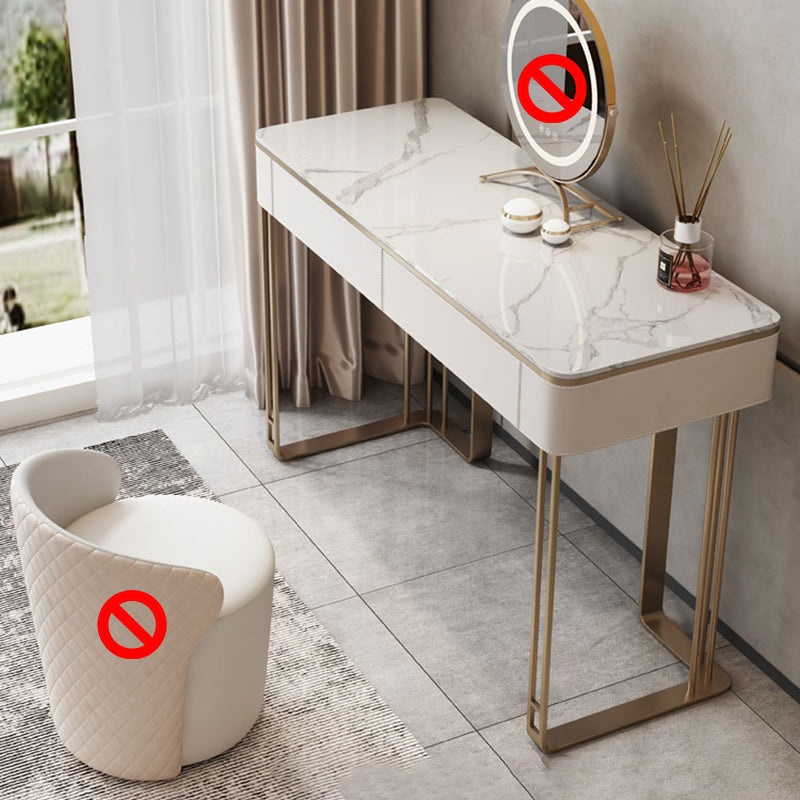 Tableau de vanité à double tiroirs moderne ensemble de vanité maquillage