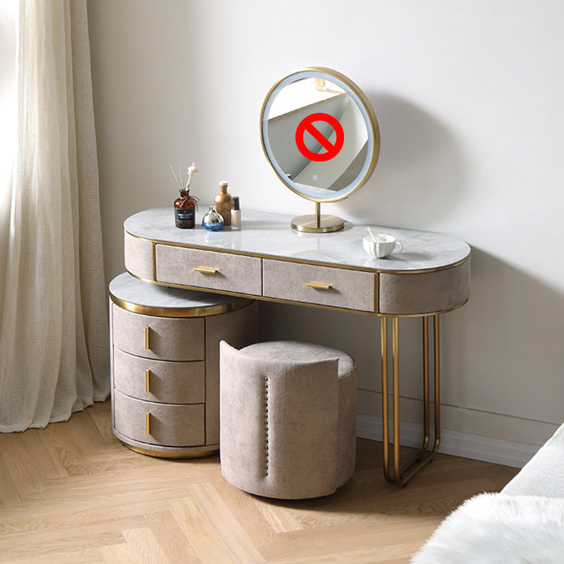 Tavolo da scrivania vanità per trucco in legno e ardesia glam trucco vanity scrivania