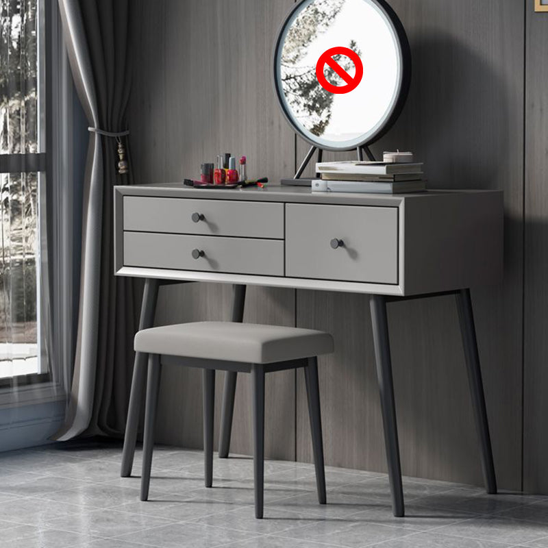 Tavolo da trucco con vanità in legno contemporaneo set da 3 cassetti