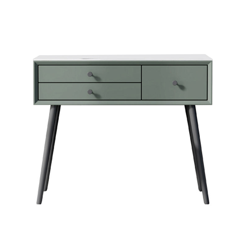 Tavolo da trucco con vanità in legno contemporaneo set da 3 cassetti