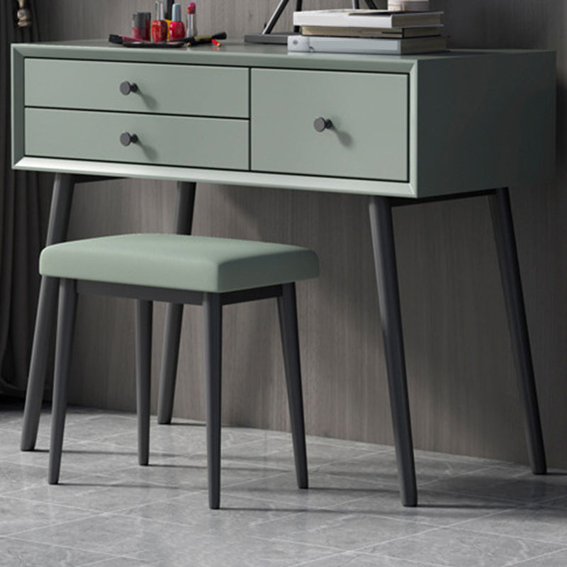 Tavolo da trucco con vanità in legno contemporaneo set da 3 cassetti