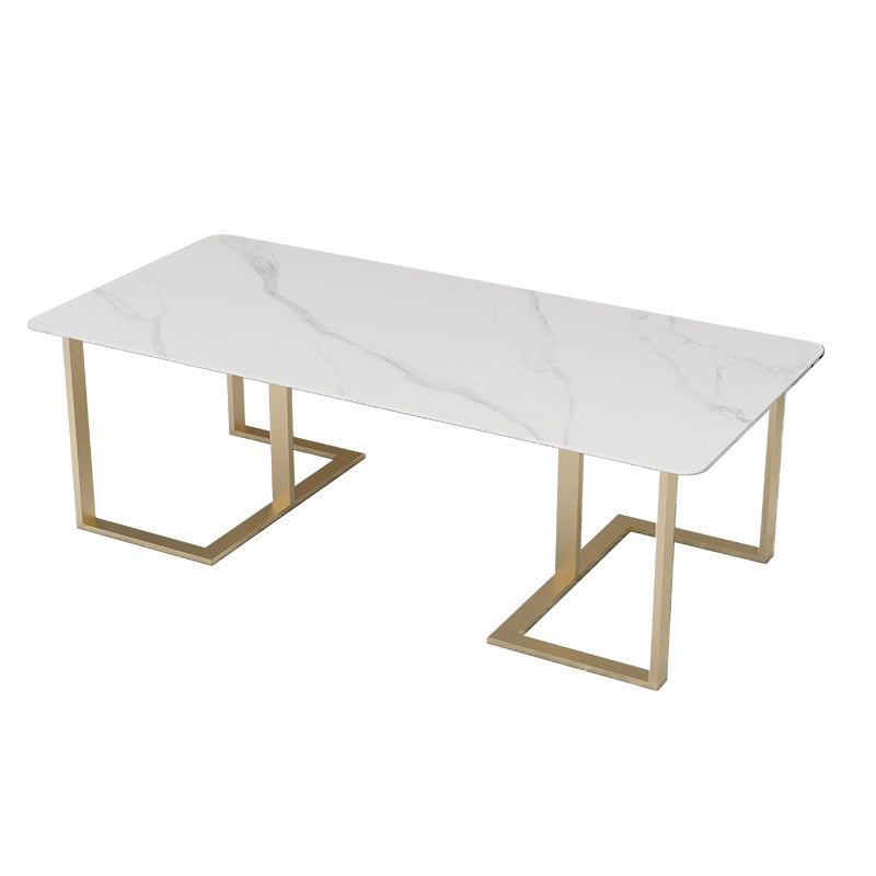 Rectangle Office Table Industrial Meeting Desk with Sled Base Clearhalo 'furn' 'furn_office_desk' 'Furniture' 'Office Desks' 'Office Furniture' 'office_desk' 5509660