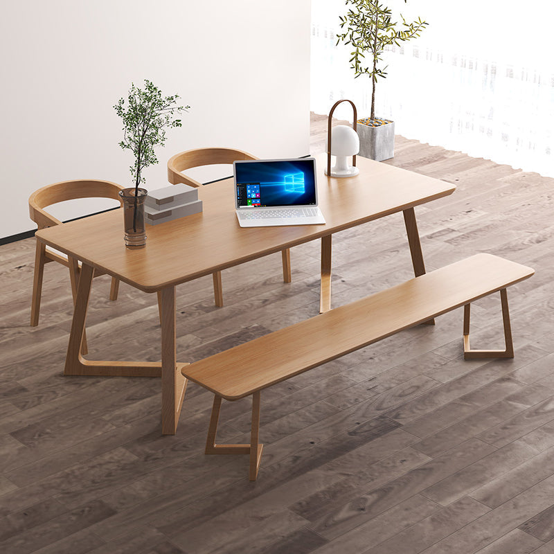 Modern Style Writing Desk Wooden Rectangular Office Desk for Home 63"L x 27.6"W x 29.5"H Clearhalo 'furn' 'furn_office_desk' 'Furniture' 'Office Desks' 'Office Furniture' 'office_desk' 5509817