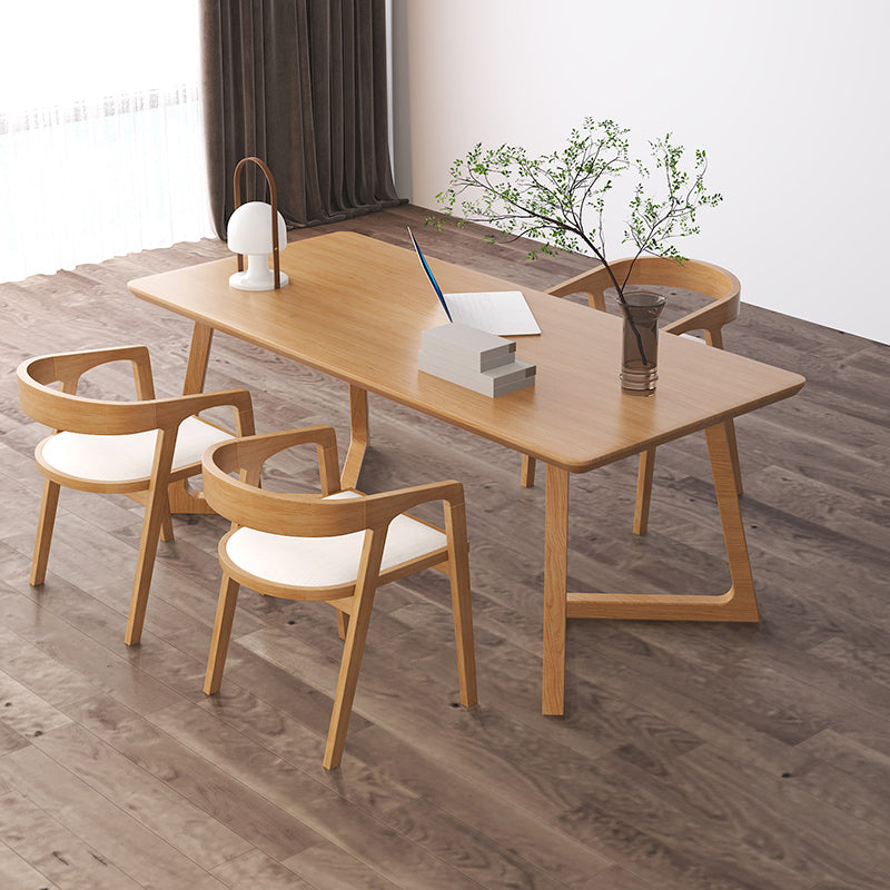 Modern Style Writing Desk Wooden Rectangular Office Desk for Home 55.1"L x 27.6"W x 29.5"H Clearhalo 'furn' 'furn_office_desk' 'Furniture' 'Office Desks' 'Office Furniture' 'office_desk' 5509819