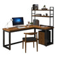 Solid Wood Home Writing Table Industrial L-Shape Fixed Working Table Clearhalo 'furn' 'furn_office_desk' 'Furniture' 'Office Desks' 'Office Furniture' 'office_desk' 5509839