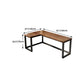 L-Shape Writing Table Industrial Solid Wood Fixed Home Working Table Clearhalo 'furn' 'furn_office_desk' 'Furniture' 'Office Desks' 'Office Furniture' 'office_desk' 5509891