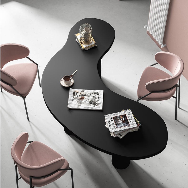 パインソリッドウッドライティングデスクインダストリアルスタイルの台座ベースオフィスデスク