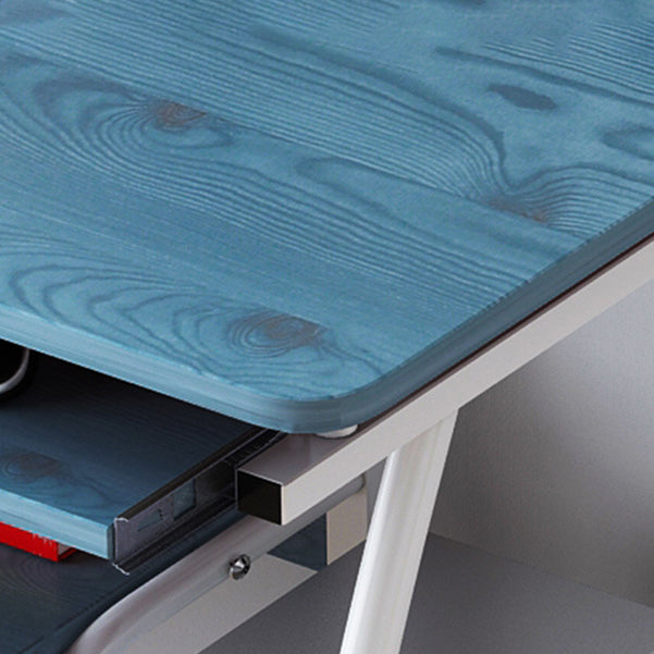 Contemporary Rectangular Computer Desk Manufactured Wood Desk,27.6"L x 15.7"W x 28"H Clearhalo 'furn' 'furn_office_desk' 'Furniture' 'Office Desks' 'Office Furniture' 'office_desk' 5509920