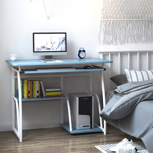 Contemporary Rectangular Computer Desk Manufactured Wood Desk,27.6"L x 15.7"W x 28"H Clearhalo 'furn' 'furn_office_desk' 'Furniture' 'Office Desks' 'Office Furniture' 'office_desk' 5509924