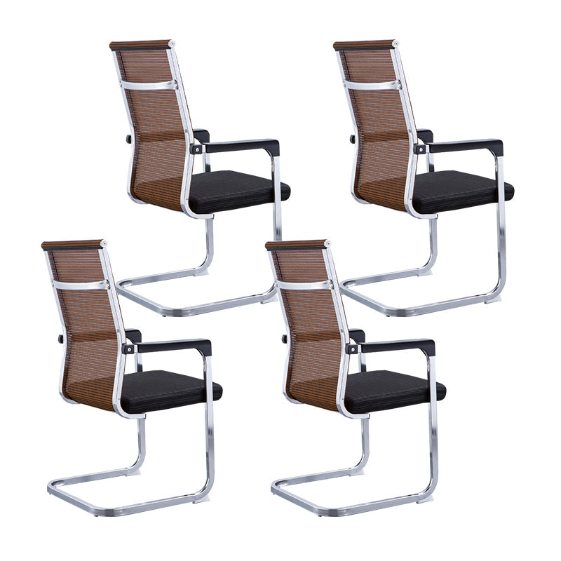 Medium/High Back Office Chair Fixed Arm Task Chair for Home Office