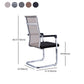 Medium/High Back Office Chair Fixed Arm Task Chair for Home Office