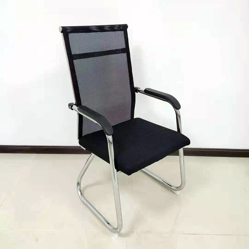 Schreibtischstuhl in Schwarz, Grau und Beige, moderner Bürostuhl mit mittlerer/hoher Rückenlehne