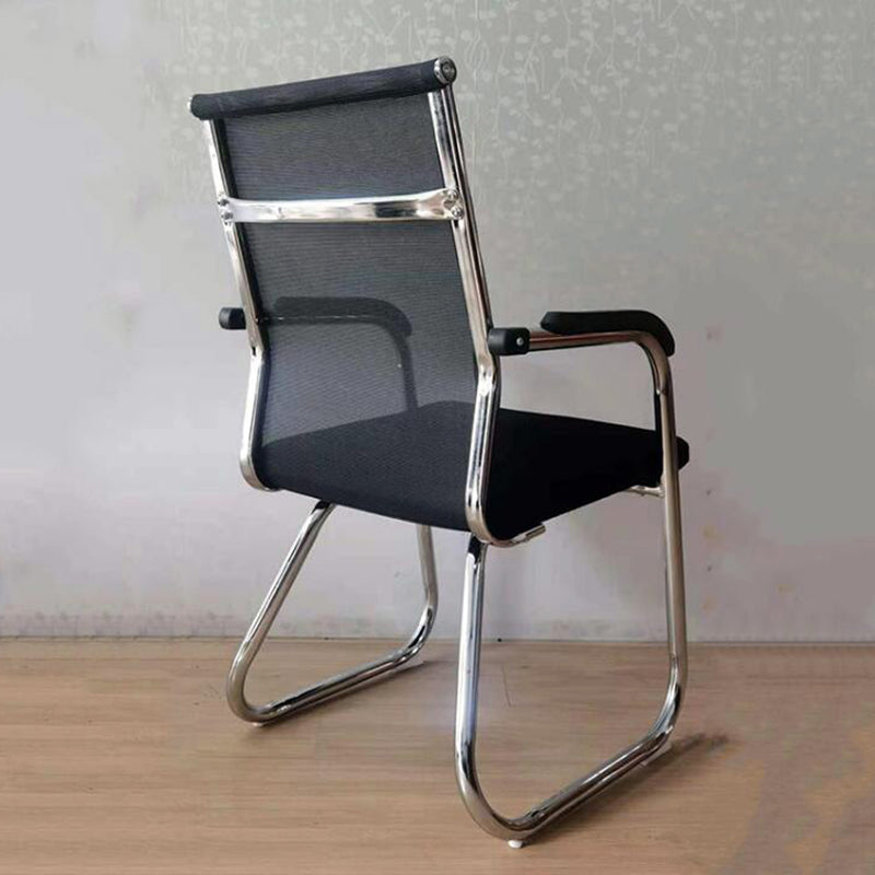 Schreibtischstuhl in Schwarz, Grau und Beige, moderner Bürostuhl mit mittlerer/hoher Rückenlehne