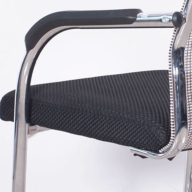 Modern Black Steel Desk Chair with Mid Back and High Back Home Office Chair Clearhalo 'furn' 'furn_office_chair' 'Furniture' 'Office Chairs' 'Office Furniture' 'office_chair' 5510316