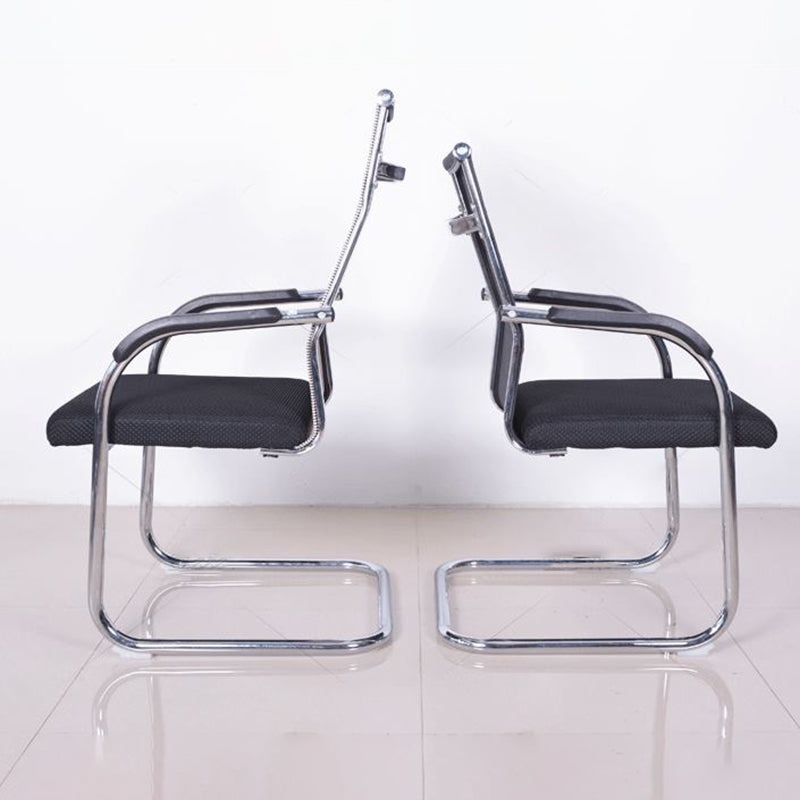 Modern Black Steel Desk Chair with Mid Back and High Back Home Office Chair Clearhalo 'furn' 'furn_office_chair' 'Furniture' 'Office Chairs' 'Office Furniture' 'office_chair' 5510326