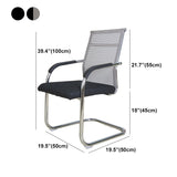 Modern Black Steel Desk Chair with Mid Back and High Back Home Office Chair Clearhalo 'furn' 'furn_office_chair' 'Furniture' 'Office Chairs' 'Office Furniture' 'office_chair' 5510328