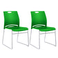 Low Back Office Chair Plastic/Fabric Upholstery Task Chair with Stainless Steel Legs Green 2 Piece Set Clearhalo 'furn' 'furn_office_chair' 'Furniture' 'Office Chairs' 'Office Furniture' 'office_chair' 5510343