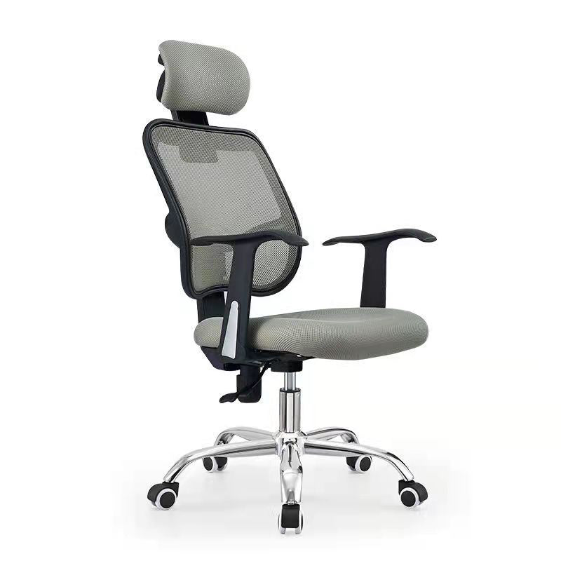 Modern Desk Chair with Mid Back and Headrest Home Office Chair Clearhalo 'furn' 'furn_office_chair' 'Furniture' 'Office Chairs' 'Office Furniture' 'office_chair' 5510434