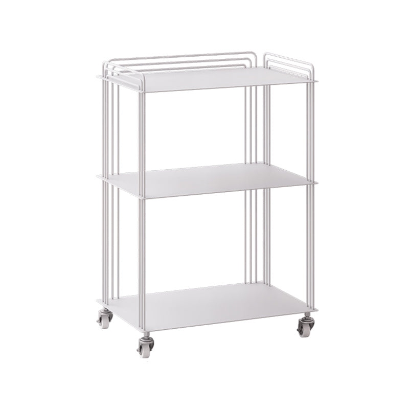 Modern 26 "H Nightstand Metalen Open opbergplanken Inclusief bed nachtkastje met Pully