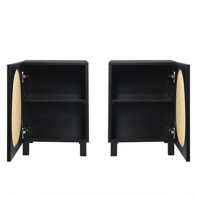 Modern 22" H Night Table Solid Wood Cabinet Included Bedside Cabinet with Legs Clearhalo 'Bedroom Furniture' 'furn' 'furn_night_stand' 'Furniture' 'night_stand' 'Nightstands' 5510750