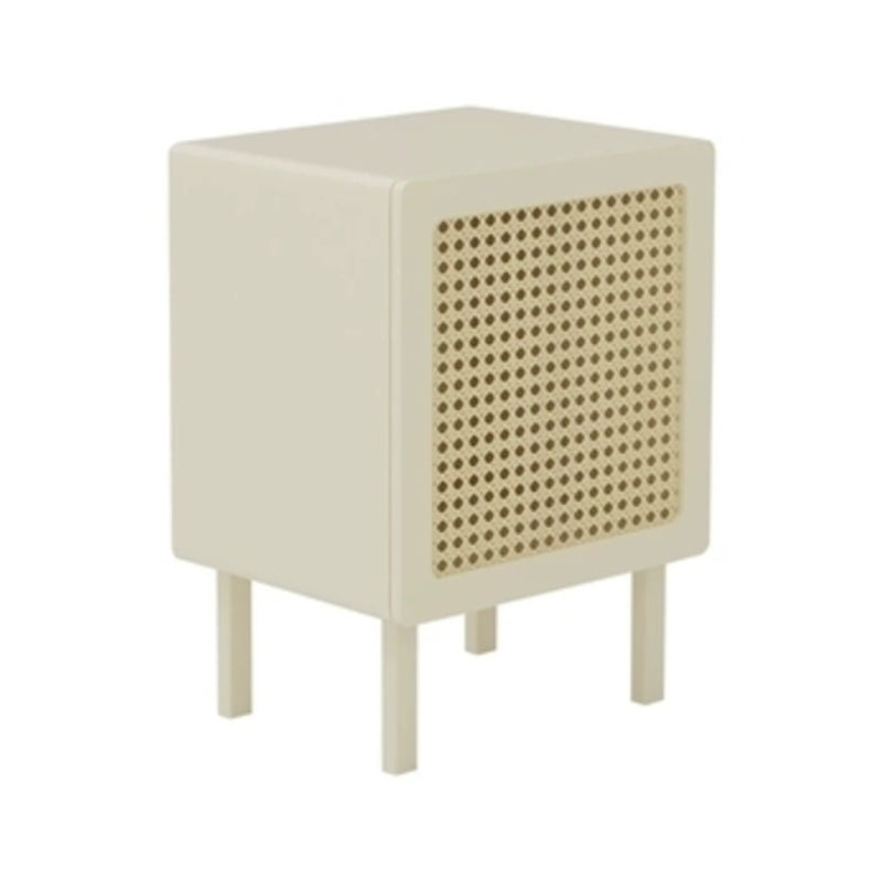 Modern 22" H Night Table Solid Wood Cabinet Included Bedside Cabinet with Legs Light Apricot Clearhalo 'Bedroom Furniture' 'furn' 'furn_night_stand' 'Furniture' 'night_stand' 'Nightstands' 5510755