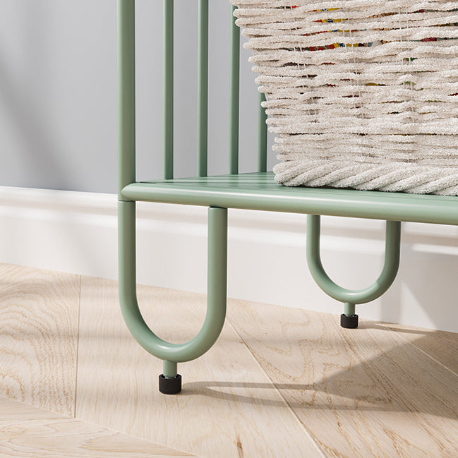 Table de nuit à accent moderne métal