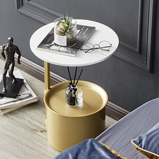 22 "H MODERNE ACCENT TAFEL NACHTSTAND METAL Open opbergbed nachtkastje