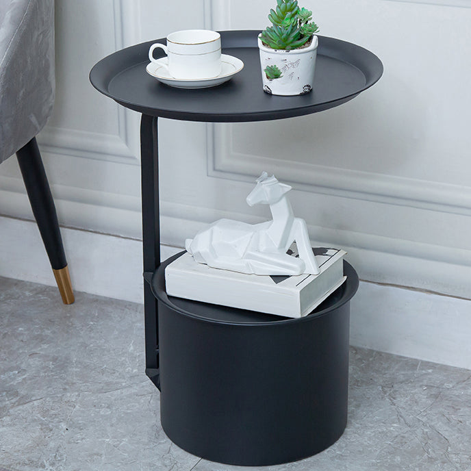 22 "H MODERNE ACCENT TAFEL NACHTSTAND METAL Open opbergbed nachtkastje