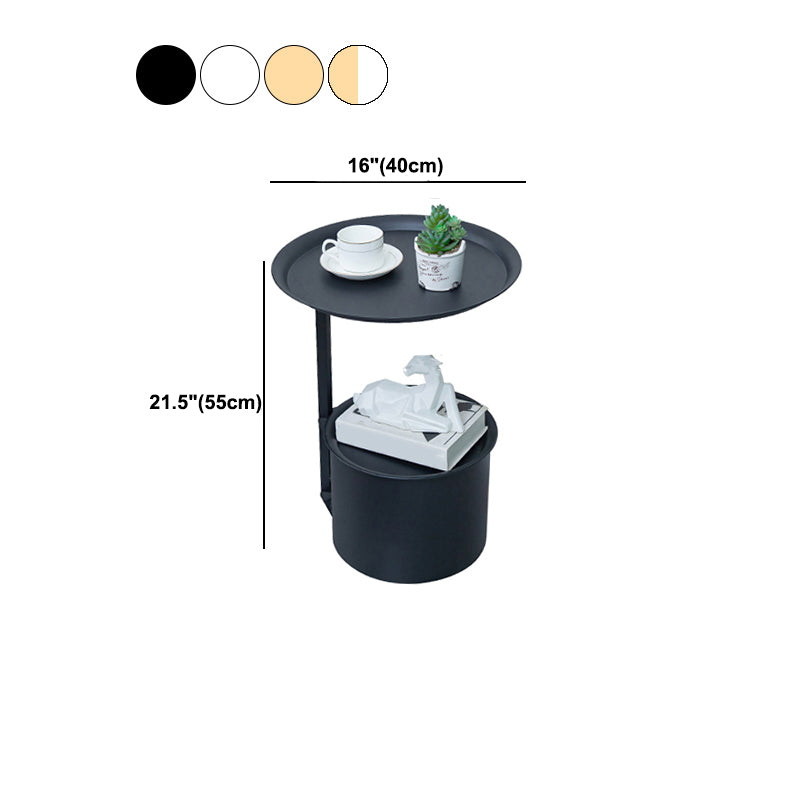 22 "H MODERNE ACCENT TAFEL NACHTSTAND METAL Open opbergbed nachtkastje