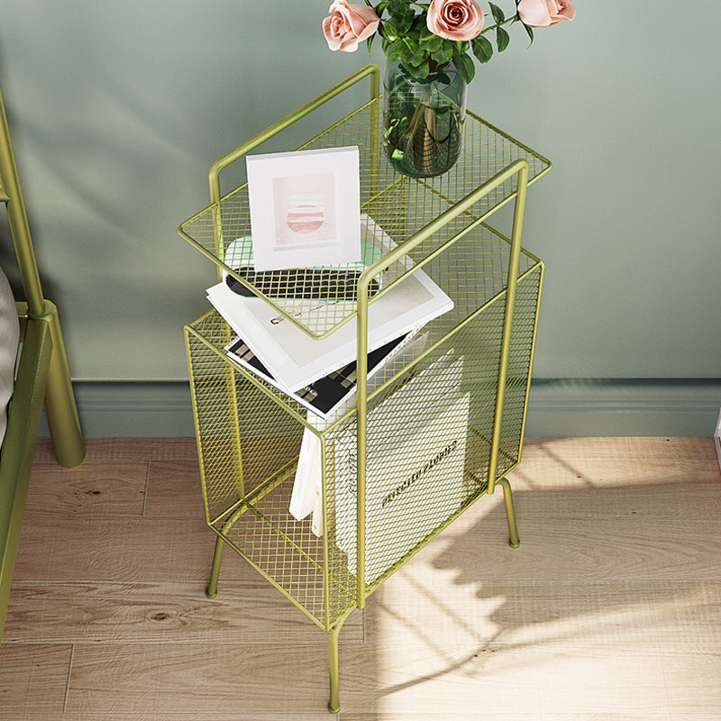 28 "H Glam-bedkast IJzer 1-plank Open opberg nachtkastje met benen